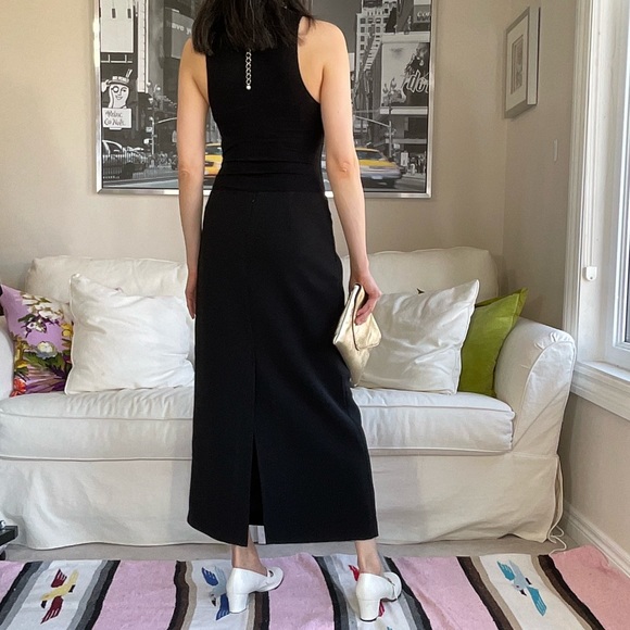 Black straight cut maxi skirt - Picture 8 of 17